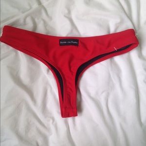 Red brazillian bottoms