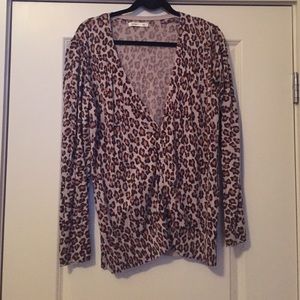 Leopard print cardigan