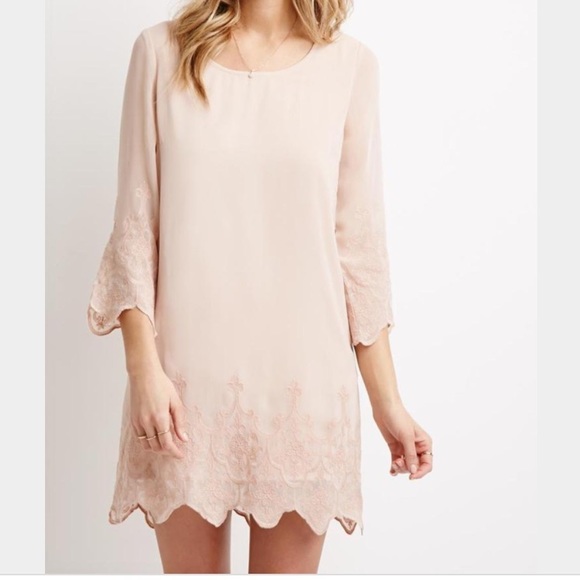 Forever 21 Dresses & Skirts - Forever 21 Blush Shift Dress, Size M