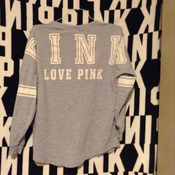 PINK Victoria's Secret Sweaters - Victoria Secret rare grey crew neck size XS