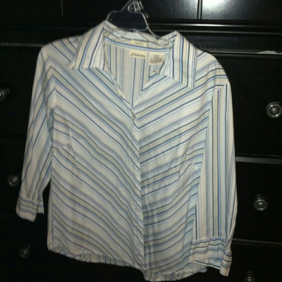Blue striped blouse