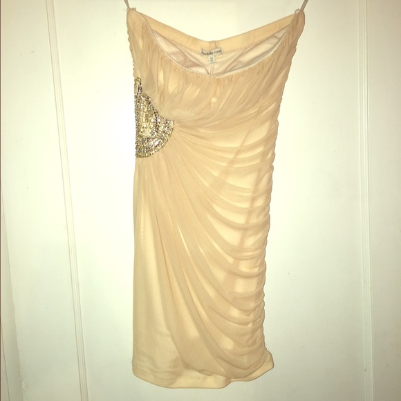 Cream colored tube top