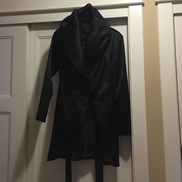 Black Tahari belted jacket