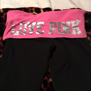 Victoria's Secret PINK boot cut yoga pants.