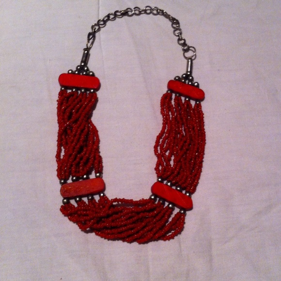 Handmade Navajo Coral 16" Choker