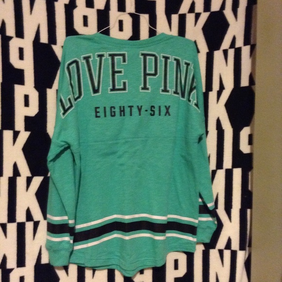 Victoria Secret teal crewneck size Large