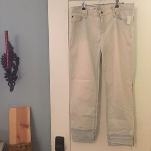 Gap Railroad Stripe Real Straight Skimmer Jeans