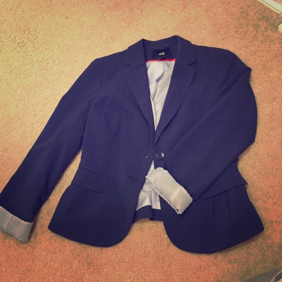H&M Jackets & Blazers - H&M Blazer - Blue size 6
