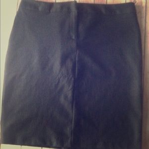 The Limited: pin striped black/grey skirt