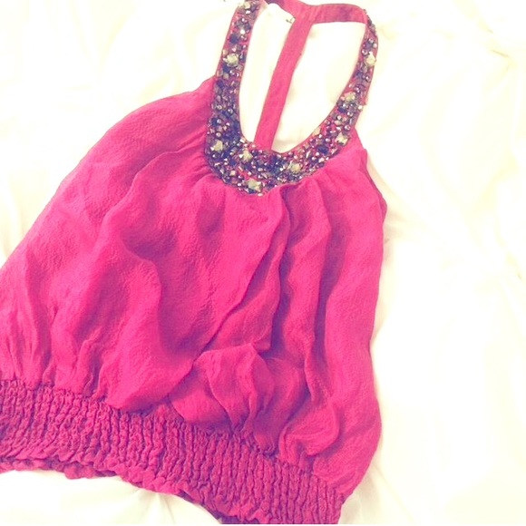 Bebe racer back blouse