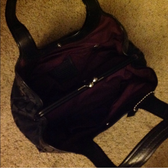 Black signature Coach bag - Picture 3 of 3