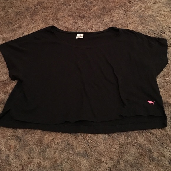 Black Victoria Secret half shirt