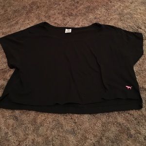 Black Victoria Secret half shirt
