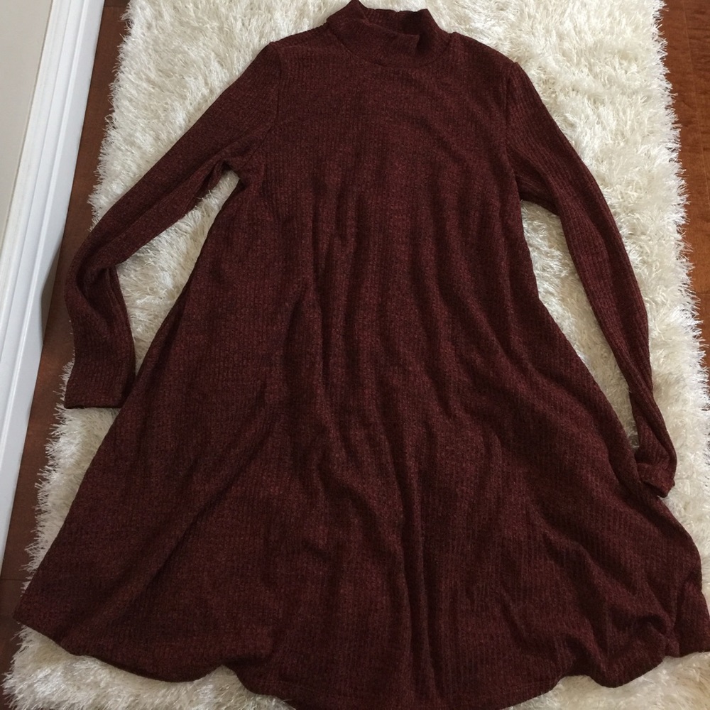 Chic A line Rust dress - Picture 4 of 5