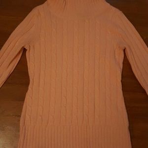 Pink turtle neck sweater