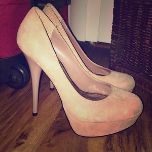 Steven Madden Caryssa Suede Leather Upper Pumps