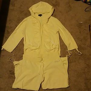 Bebe 2 piece sweat suit