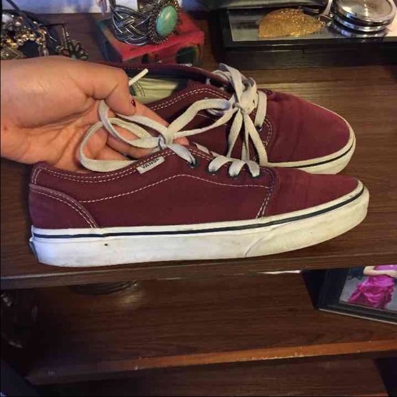 Burgundy vans