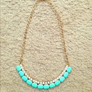 Mint green statement necklace