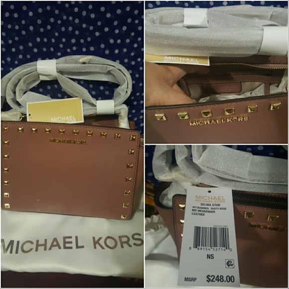 SOLD♡♡♡Michael Kors Stud selma -dusty rosegold - Picture 2 of 4