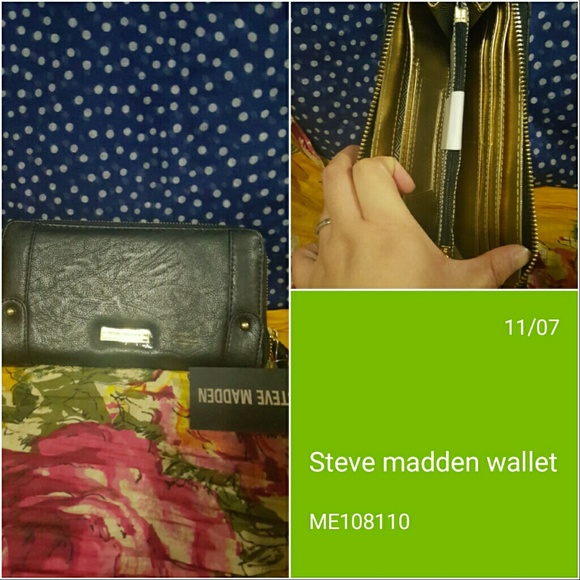♡♡♡Sold♡♡♡Steve madden stud backpack w/wallet - Picture 3 of 3