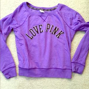 Pink brand crew neck sweatshirt