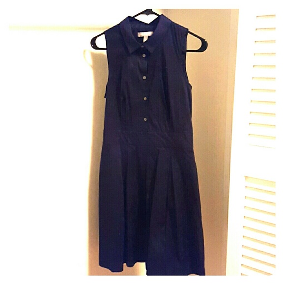 Navy sleeveless dress