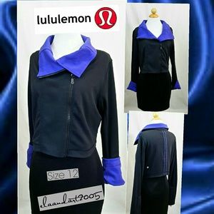 Lululemon crop workout jacket.  Like "New"