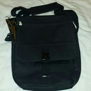 YVES SAINT LAURENT "messenger bag sling black tote