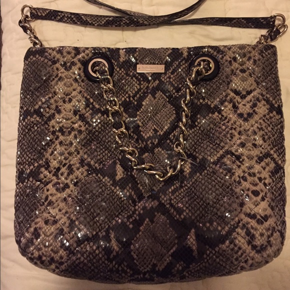 Kate Spade quilted Gold Coast snakeskin bag