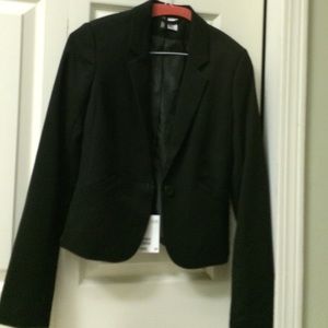 H&M Black Cropped Blazer NWT