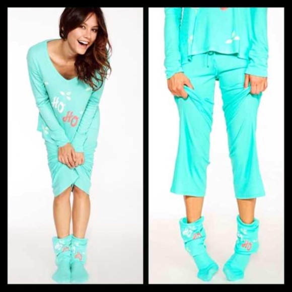 SOLD Ho Ho Ho Printed Socks - Picture 2 of 4