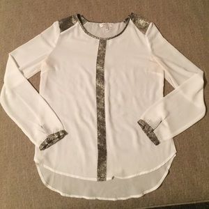 Jealous Tomato || Shimmer Detail Blouse