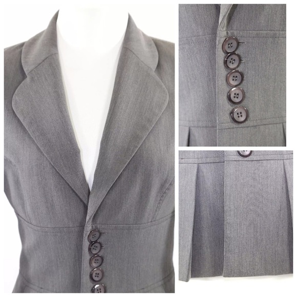 Alvin Valley Gray Fitted Career Jacket 38 - Picture 2 of 4