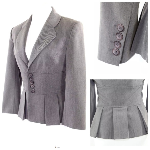 Alvin Valley Gray Fitted Career Jacket 38 - Picture 4 of 4