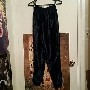 American Apparel Navy Shiny Harem Pants