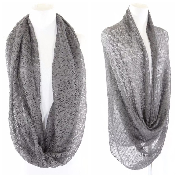 ‼️ LAST CALL PRICE FIRM‼️
Gray Crochet Infinity Scarf - Picture 3 of 4