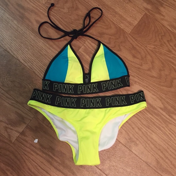 PINK Victoria's Secret Other - ❗️PRICE IS FIRM❗️ VSPINK NEON BIKINI RARE