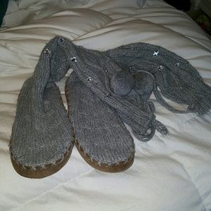 PINK mukluk slippers