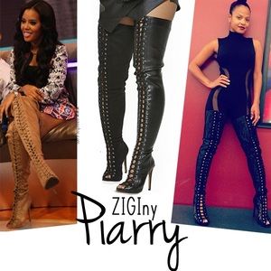 ZiGiny suede Piarry boots.