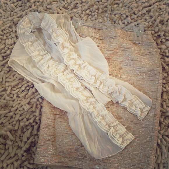 Blouse and Pencil Skirt