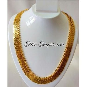 22K Gold Plated Coin Necklace Top Quality