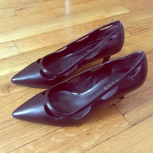 Lauren Ralph Lauren black leather Evie pumps sz 7