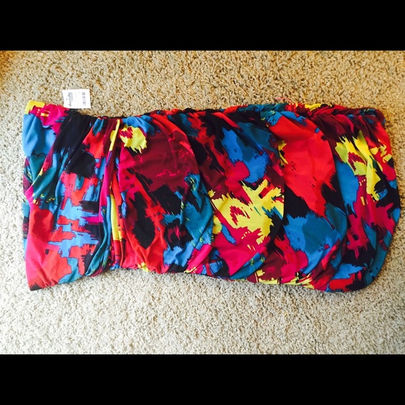 Charlotte Russe Colorful Dress Size L (12) NWT