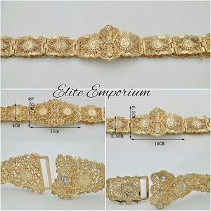 Gold Plated Coin Waist Belt