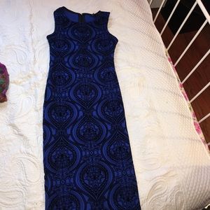 Sexy royal blue dress