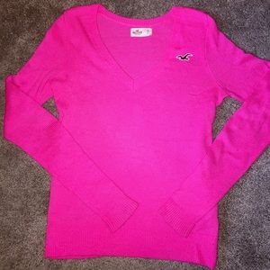 Hollister Hot Pink Knitted Sweater