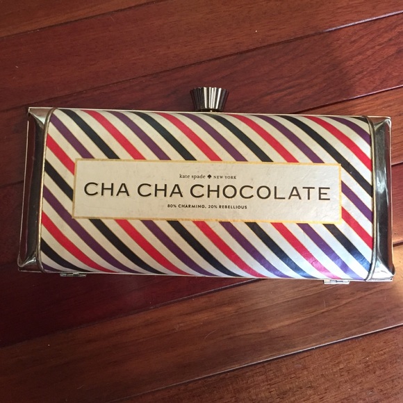 Kate spade chocolate bar clutch