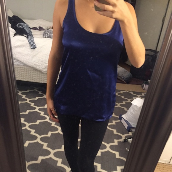 Silk-like tank.