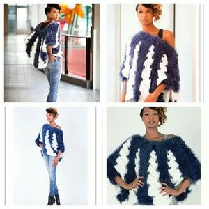 Fluffy Blue Sweater (please do not buy)